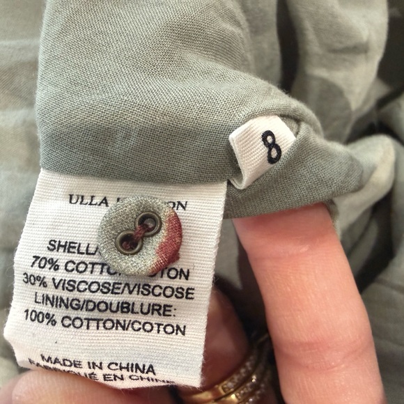 Ulla Johnson Magdalena Midi Dress Burgundy Tiger Print Puff Sleeves Ruffled Sz 8 - Picture 8 of 9